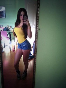 Selfie para se exibir no espelho