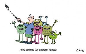 Impostos também aparecem em charge de pau de selfie