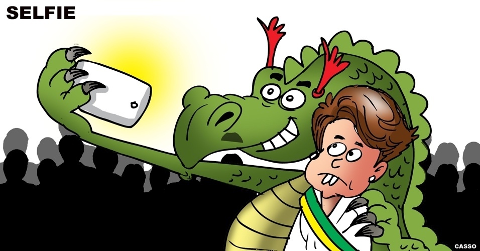 Charge de selfie da inflação