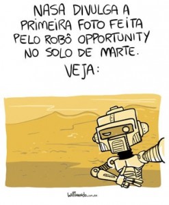 Charge da selfie do robô da NASA