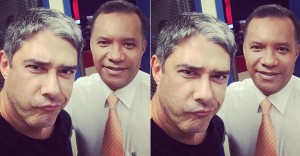 William Bonner e sua selfie careta!