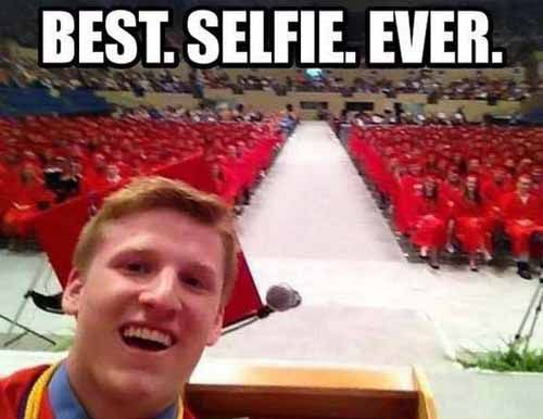 Selfie na formatura!