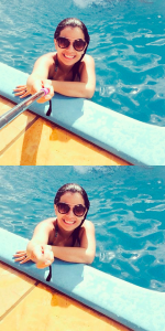 Na piscina com ou sem o pau de selfie?