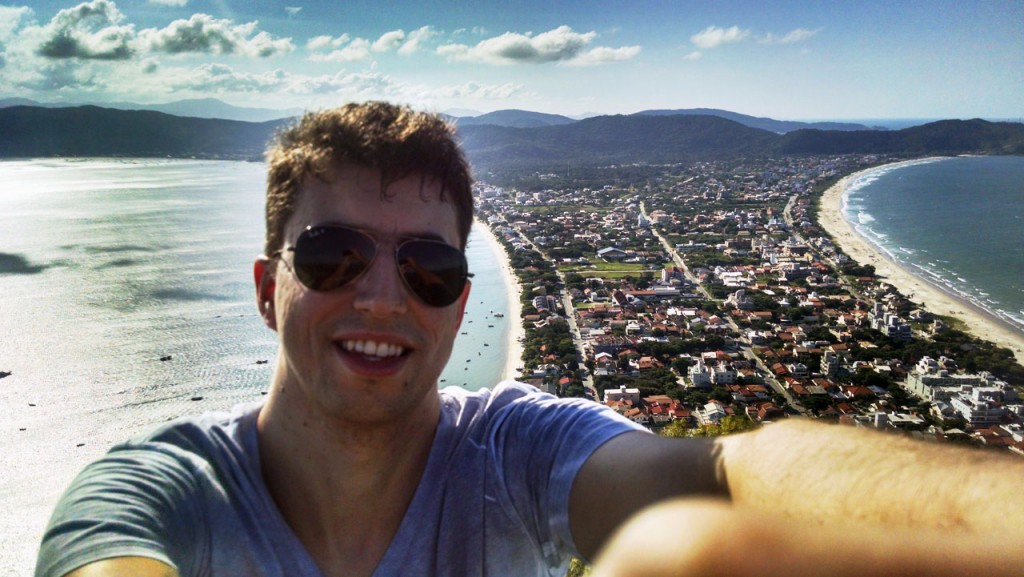 Selfies de viagem - Selfie em Bombinhas