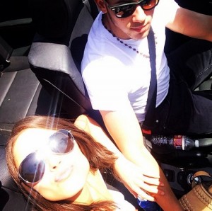 Selfie no conversível!