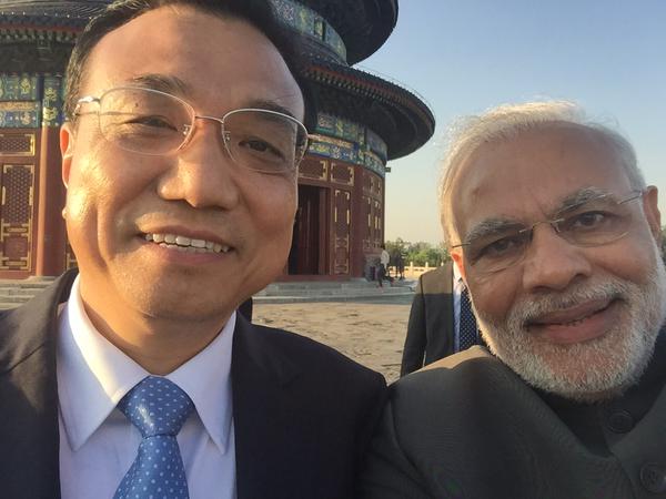 Selfie de Modi com o primeiro-ministro chinês - Diplomacia da selfie!